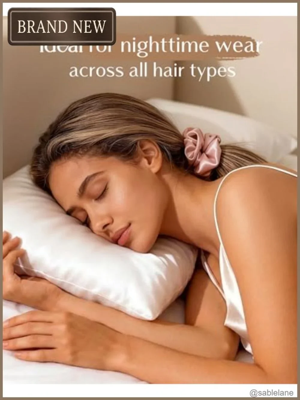 8 Pack Satin Scrunchies Silk Feeling Ponytail Holders Soft Hair Ties